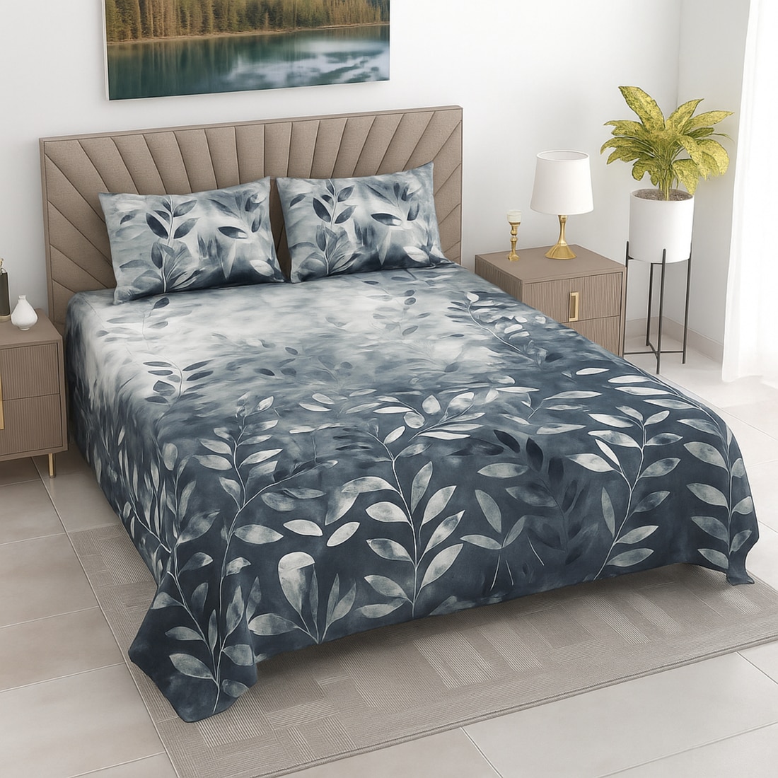 Threads Luxury Pure Cotton Super King Size bedsheets 275 x275 - Threads