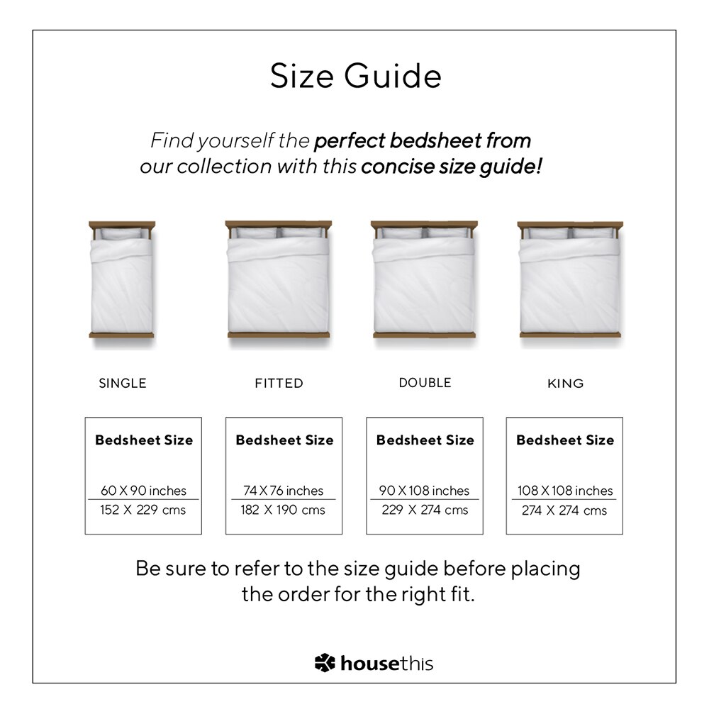 Himalayan Poppies 1 Double Bed Sheet & 2 Pillow Covers with Purple colour