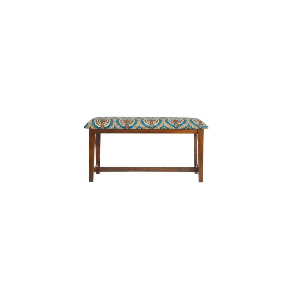 Orvian Solid Wood Bench In Provincial Teak Finish