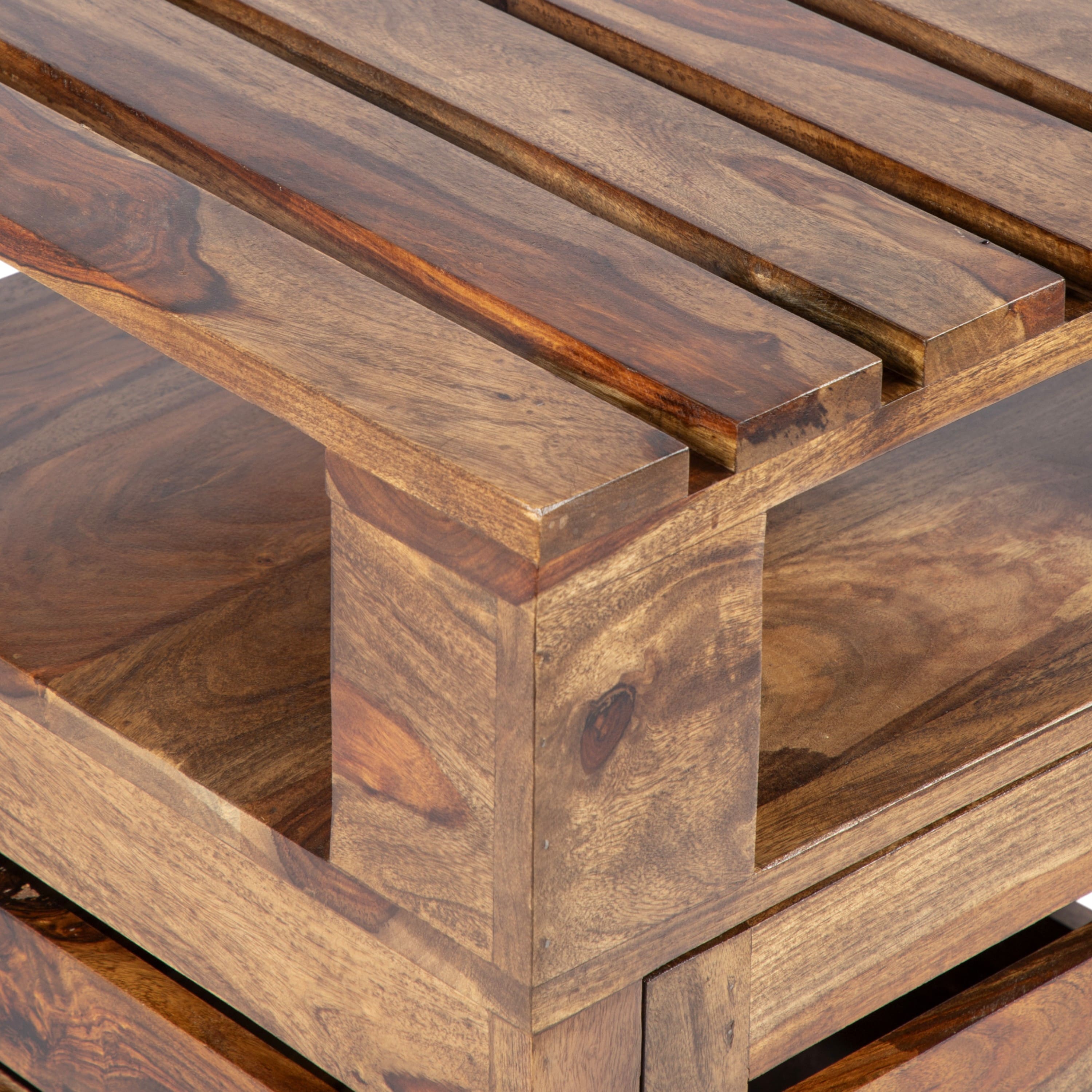 Harvey Side Table - Teak Finish