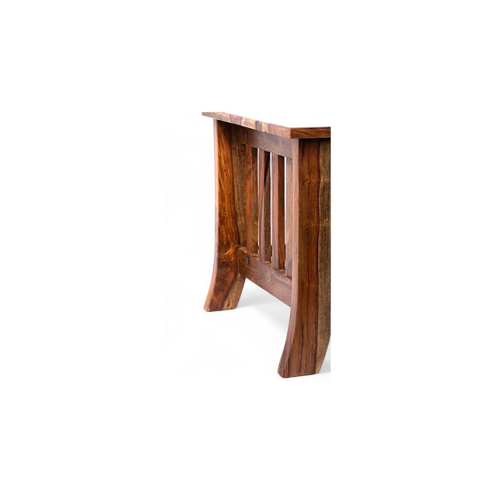Omar Sheesham Wood Coffee Table In Teak Finish
