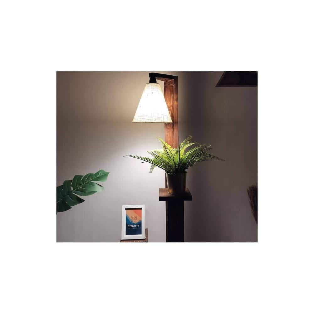 Dorian Beige Jute Floor Lamp with Beige Jute Base