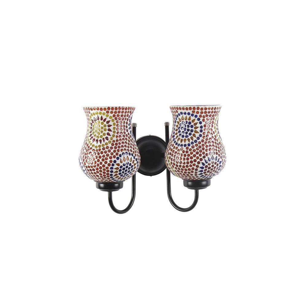 Oliver Multicolour Glass Wall Light