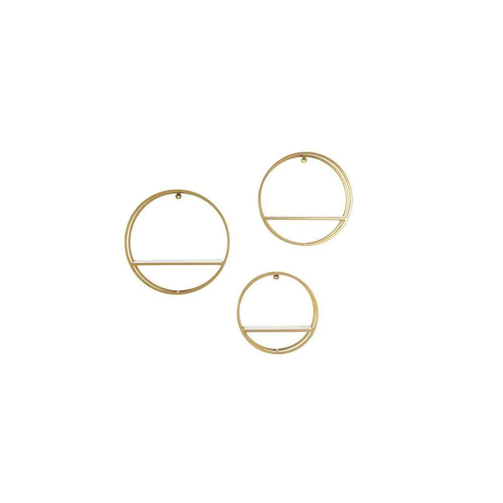 Claymint metal wall shelf