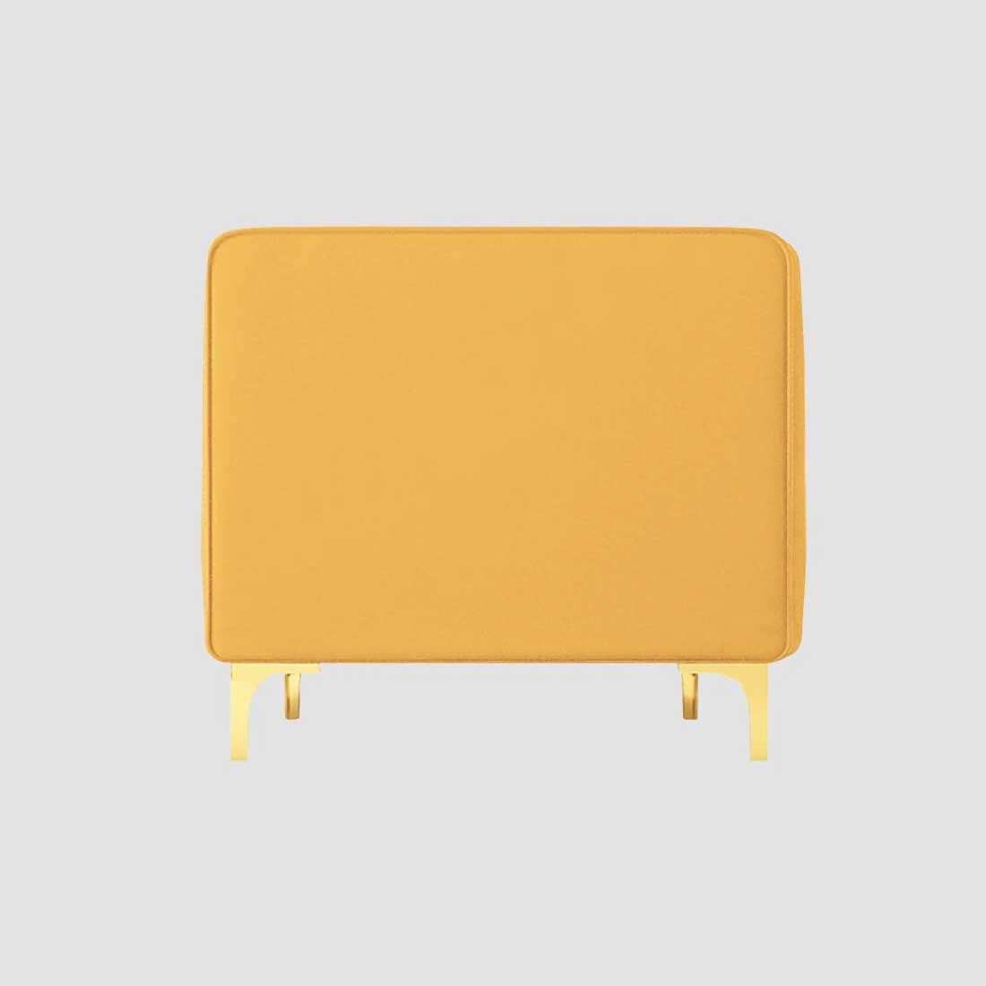 Tuxedo Fabric Sofa (Yellow)
