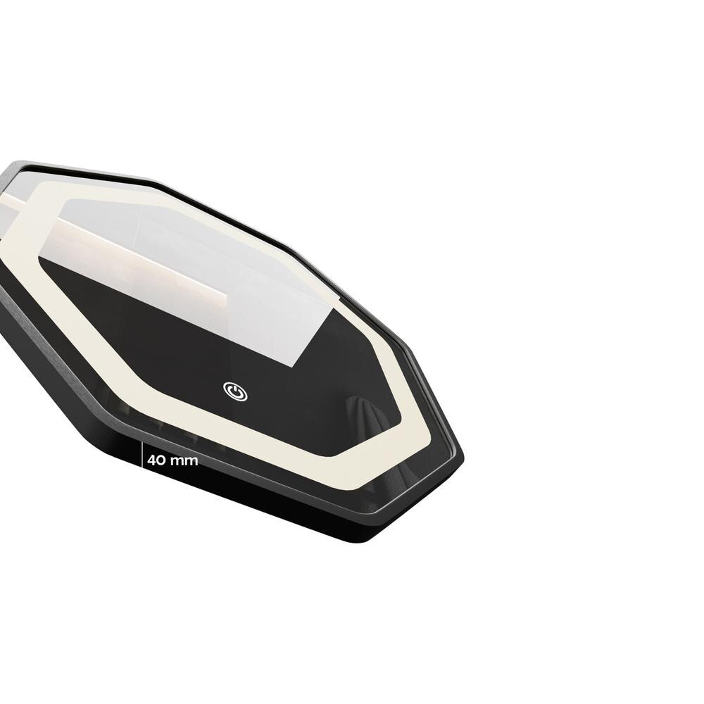 Aluminium LED Octagon Decorative wall mirror by elegant arts and frames (Mirror size 700mm)