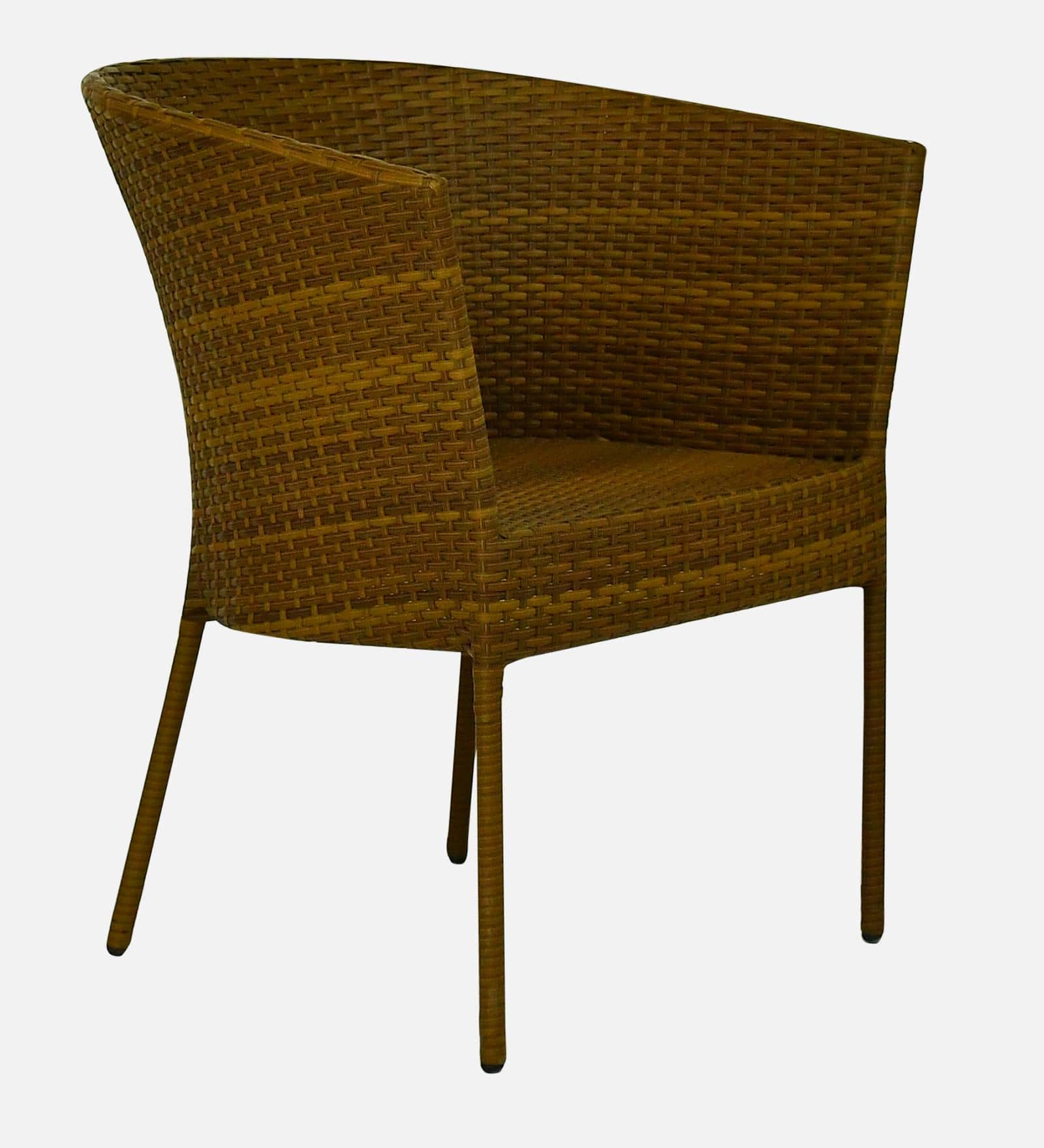 Lismore  Wicker Table And Chair Set In Beige Brown Dual Tone Finish