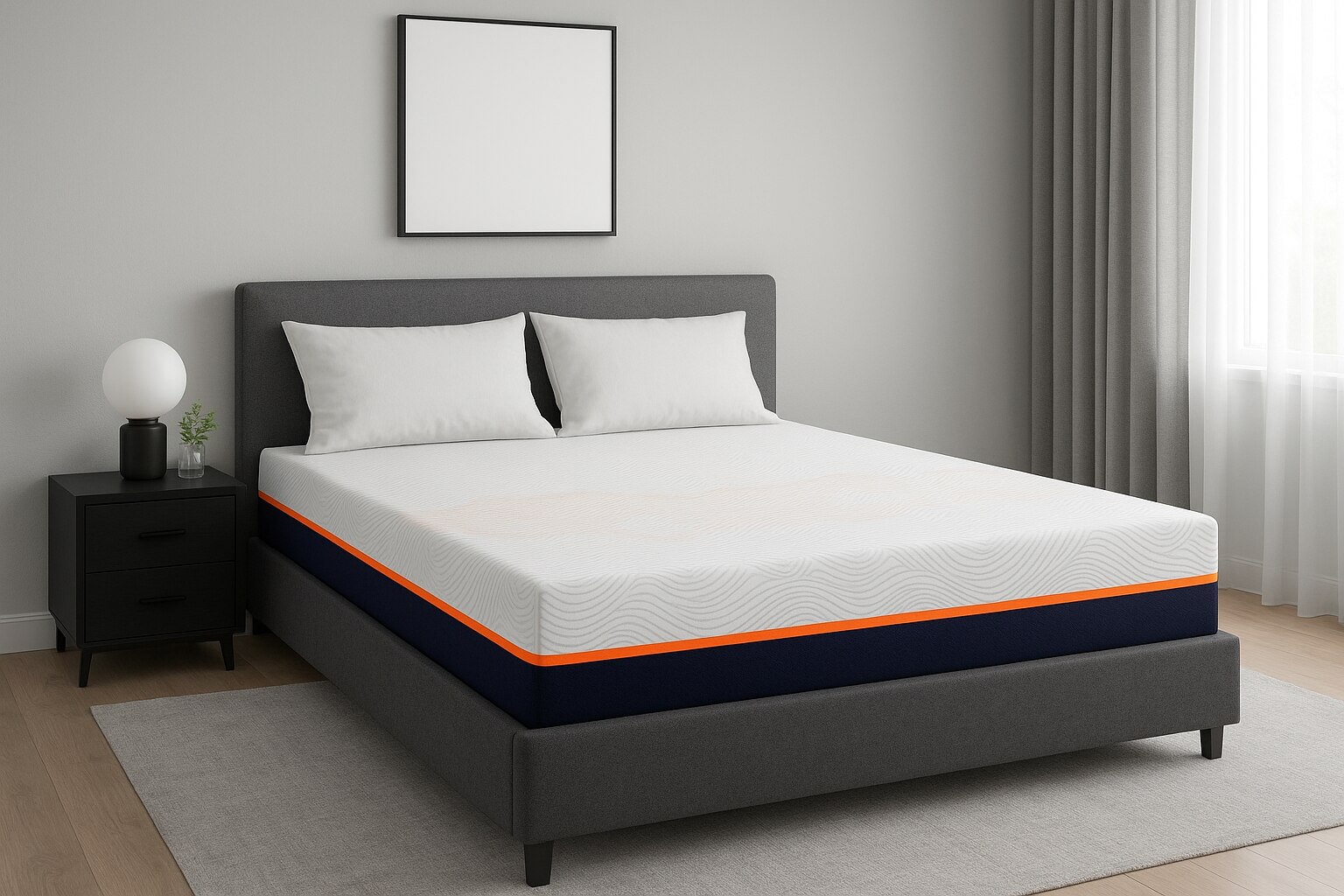 HR Luxe With NIVF Technology 5 Inch King Size Memory Foam Mattress (75X72 Inches), Both Side Quilted, SoftRelax Comfort, with HR Foam Foam