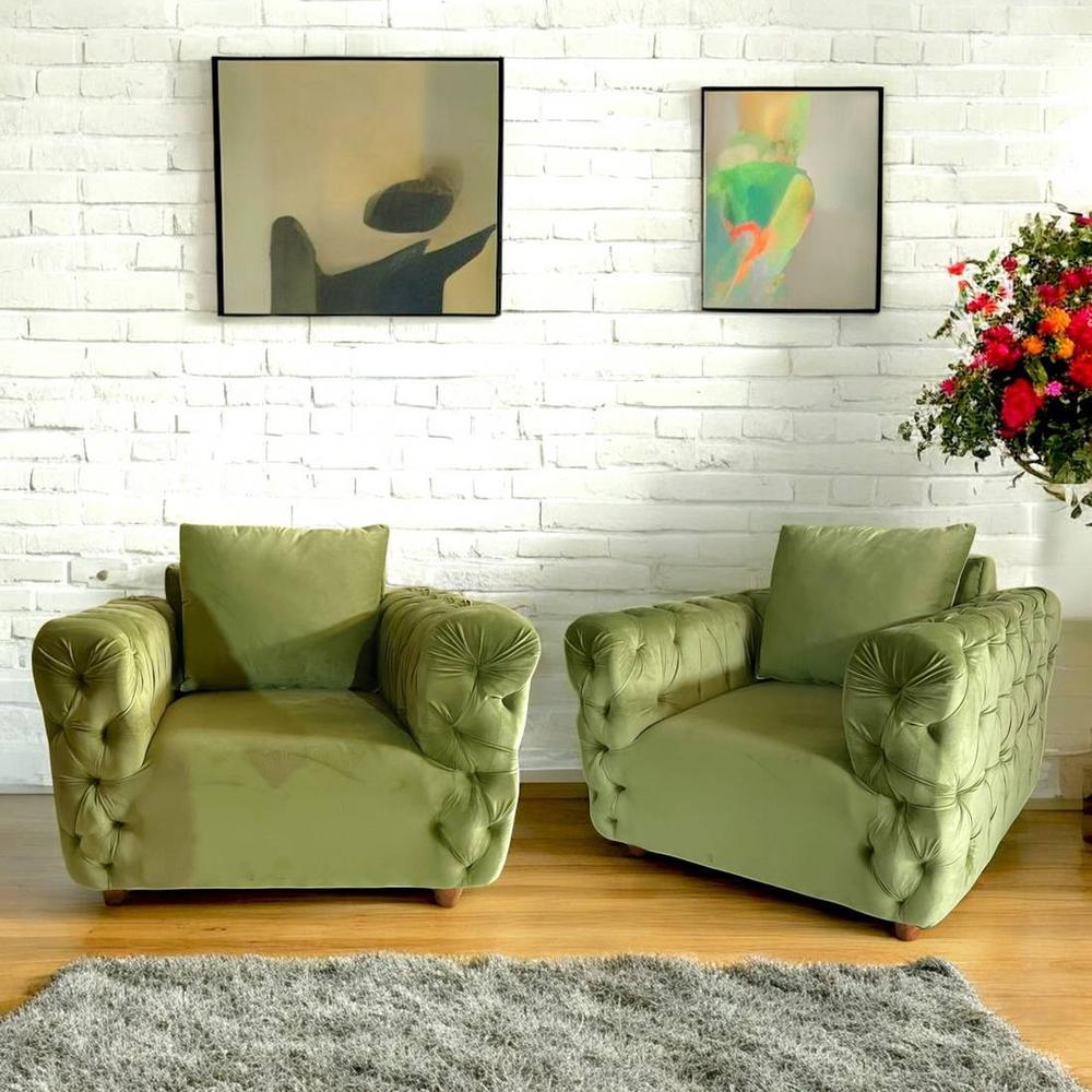 Jackson Solid Wood Contemporary Seater Accent Chairs