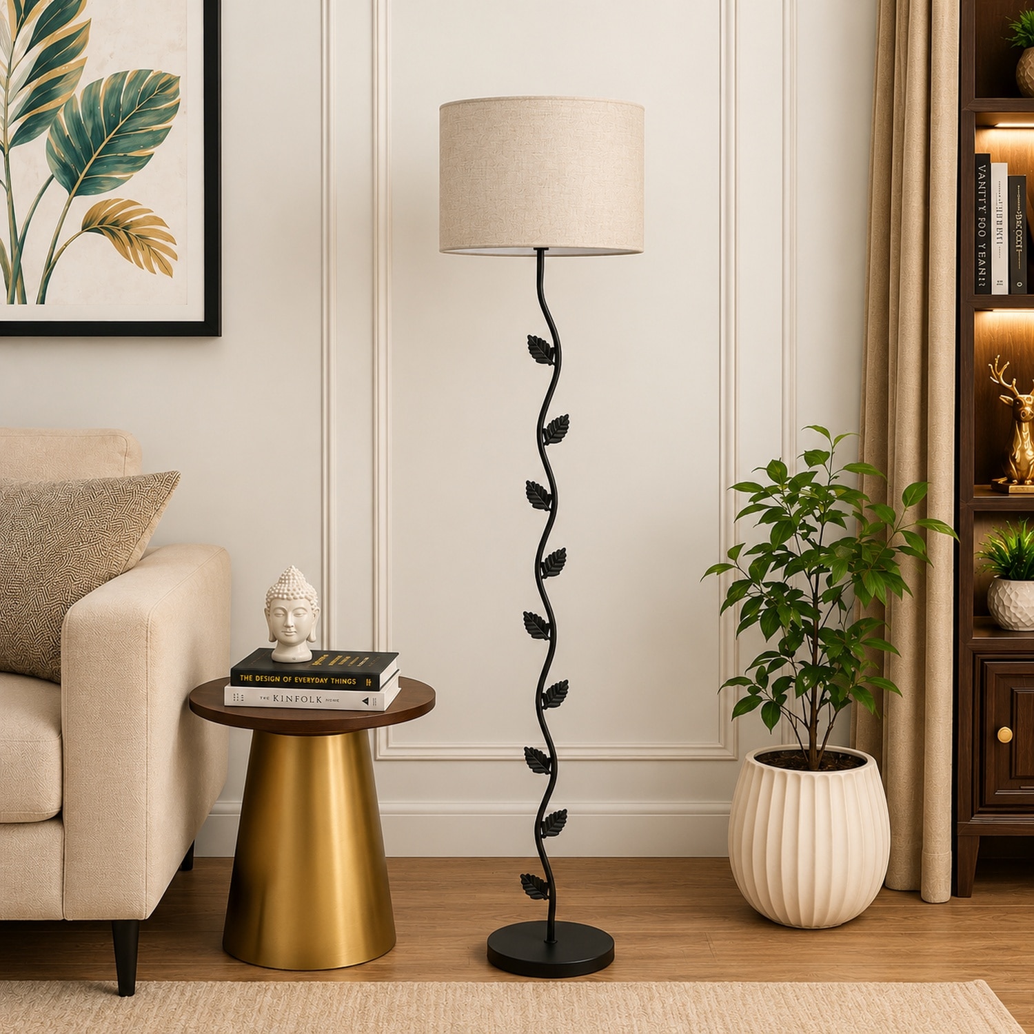 Aries Gold Iron Study lamp - Pristine Interiors