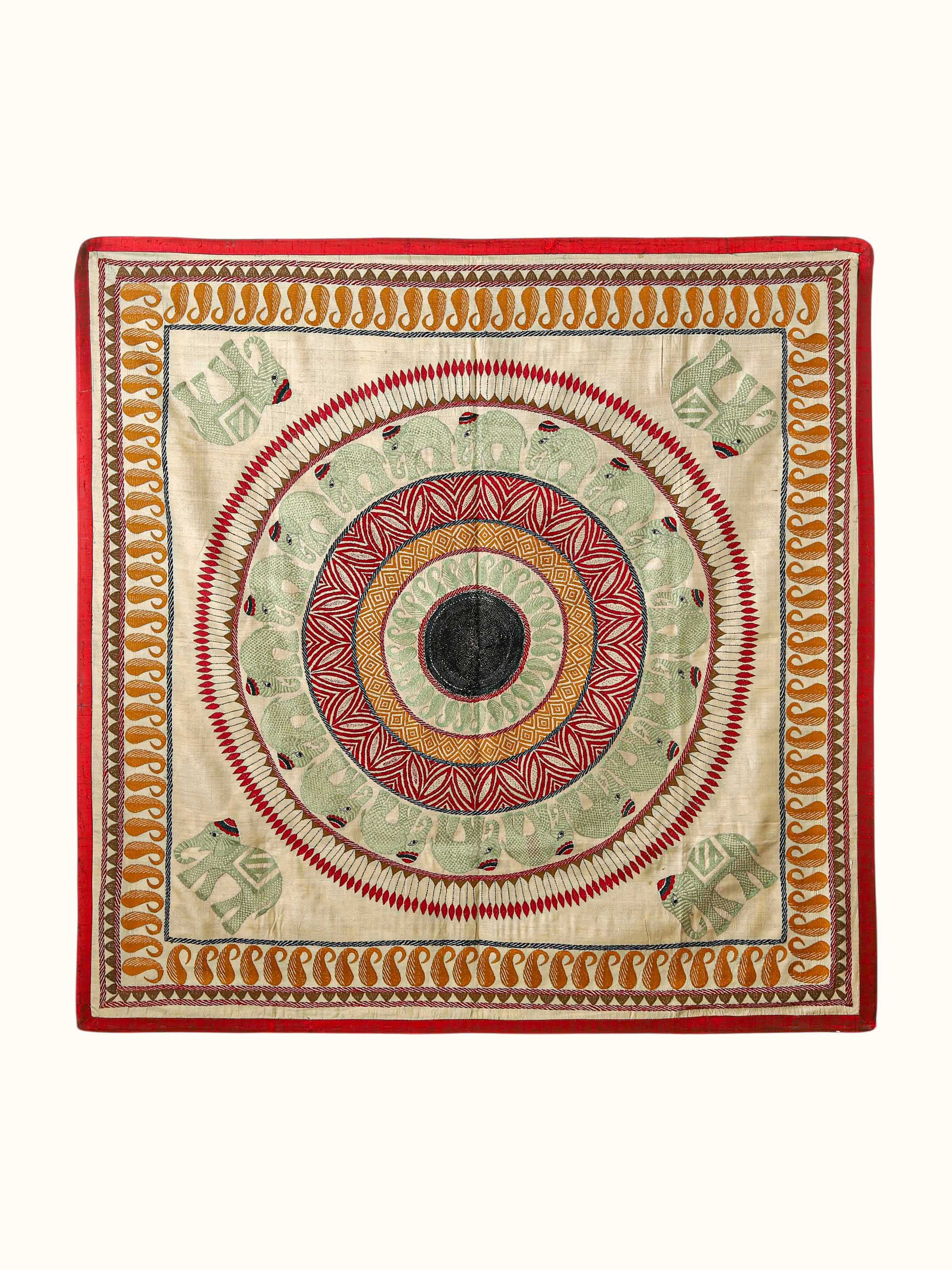 Kantha Embroidered Fabric Wall Hanging
