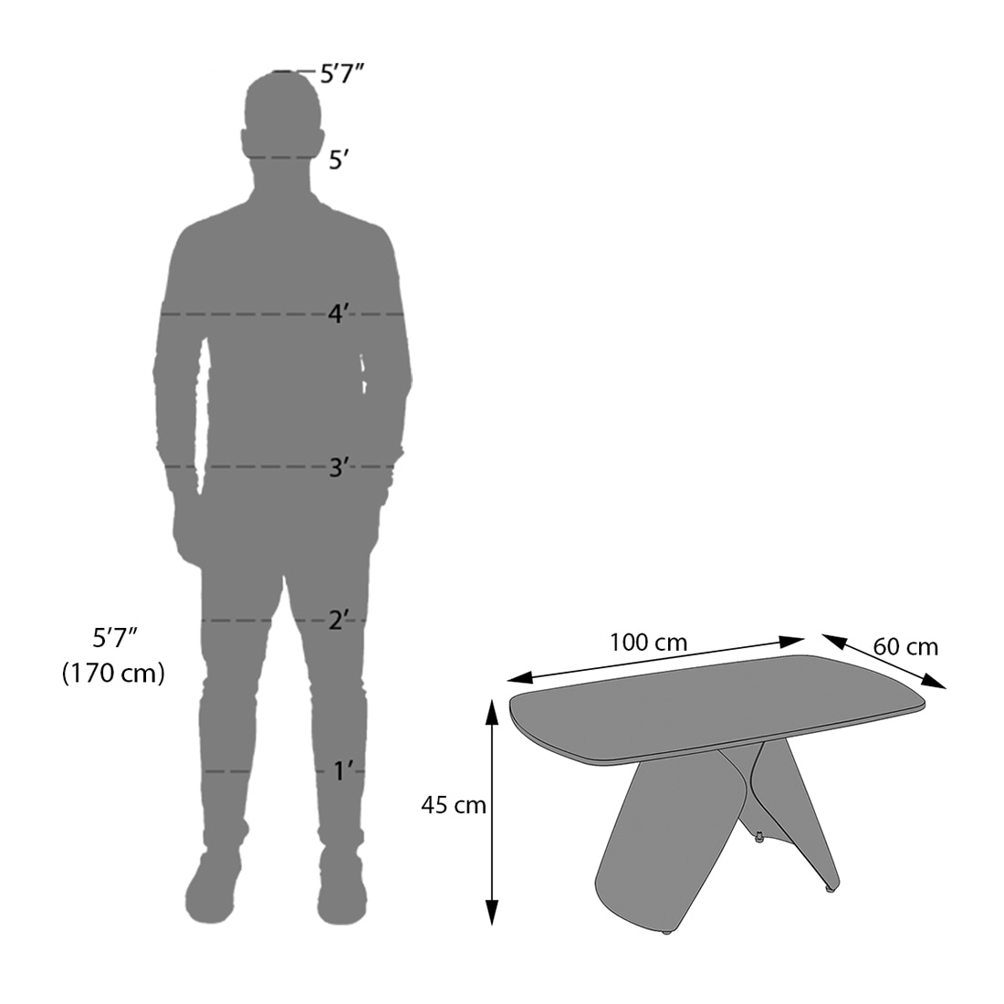 Aeris Oval Metal Coffee Table in Pluto Spanish Ceramic Finish