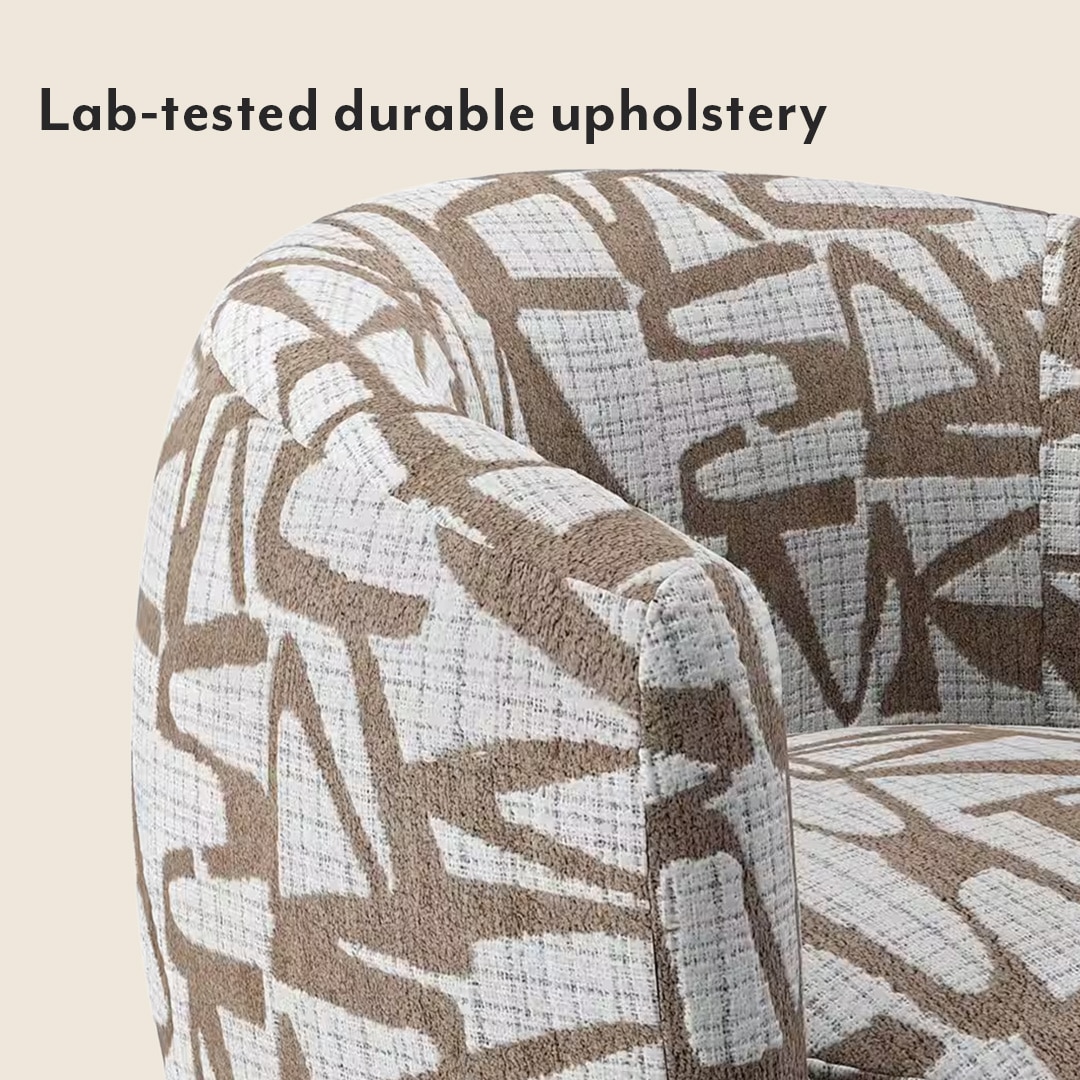 Eclipse Lounge Chair in Abstract Taupe Colour