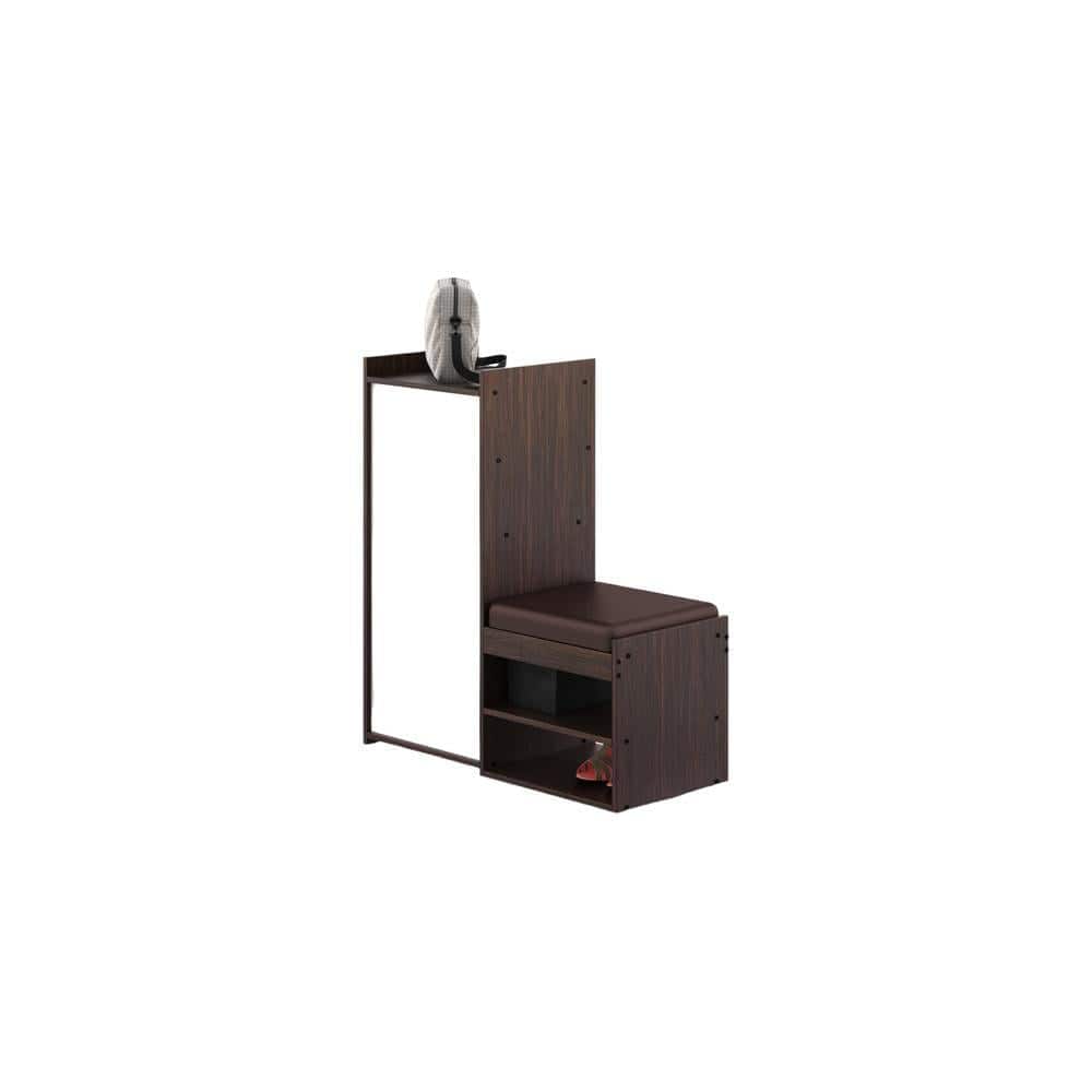 ULTRA SHOE RACK ENGINEERED WOOD IN CHOCO WALNUT FINISH