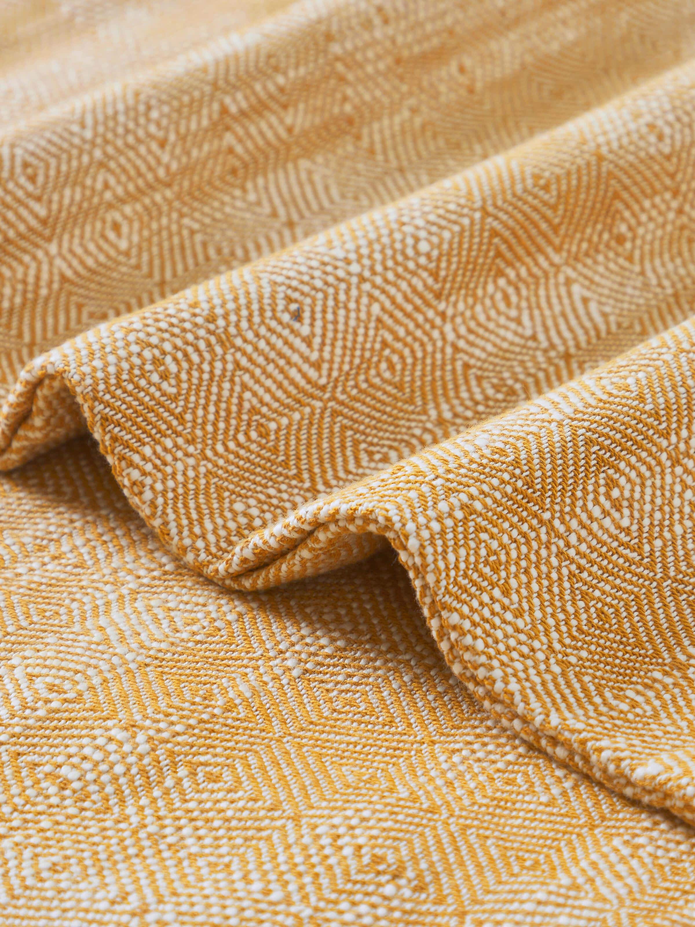 Detail shot 1: Close-up showing subtle handloom weave and natural cotton finish.