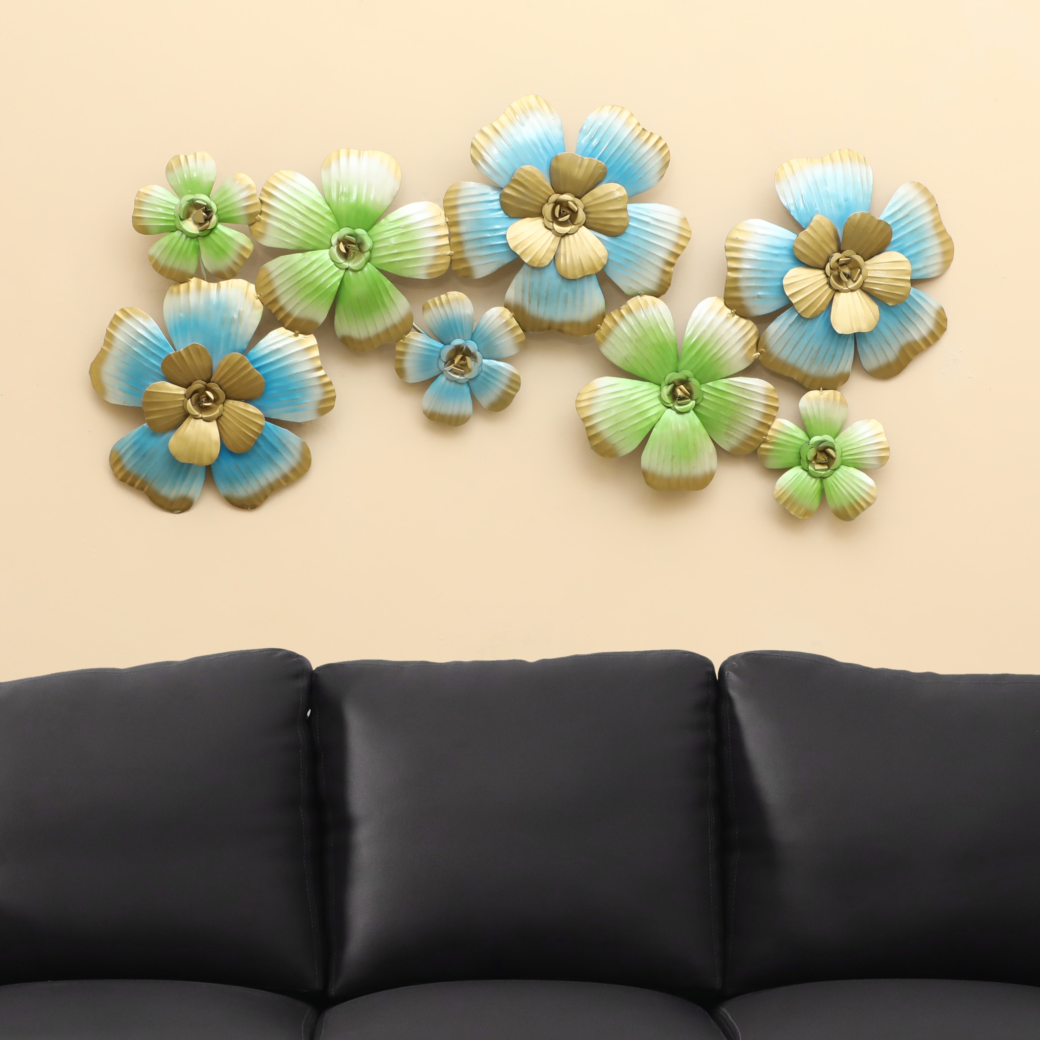 Jose Abstract Metal Wall Decor in Multicolor Set of 1 - Vedas Exports