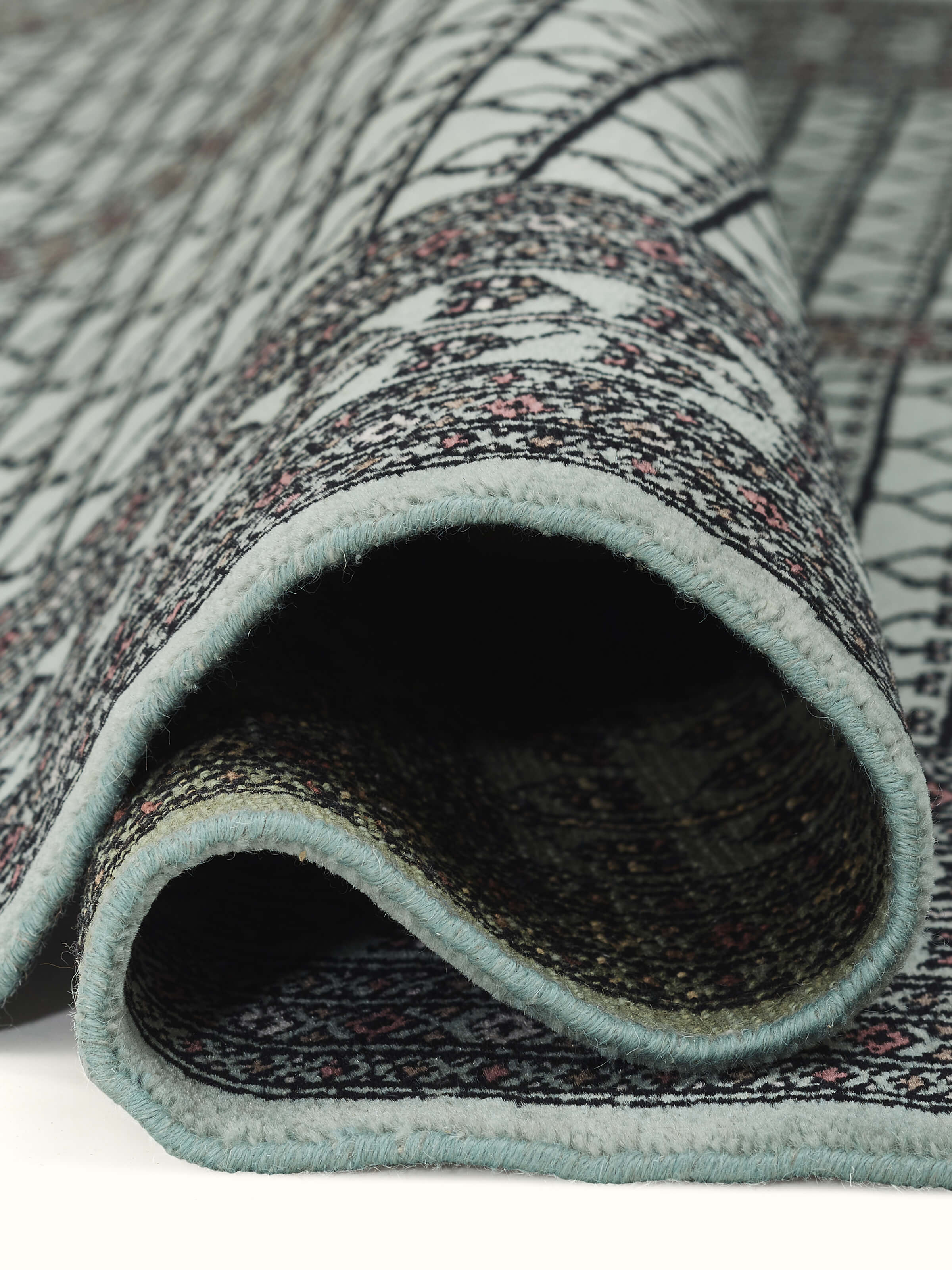 Close-up of side section showing color tones and symmetry