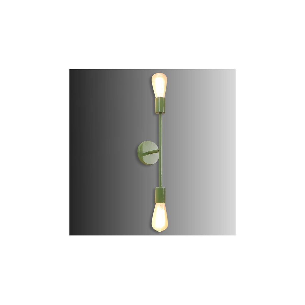 Filo Green Metal Wall Light