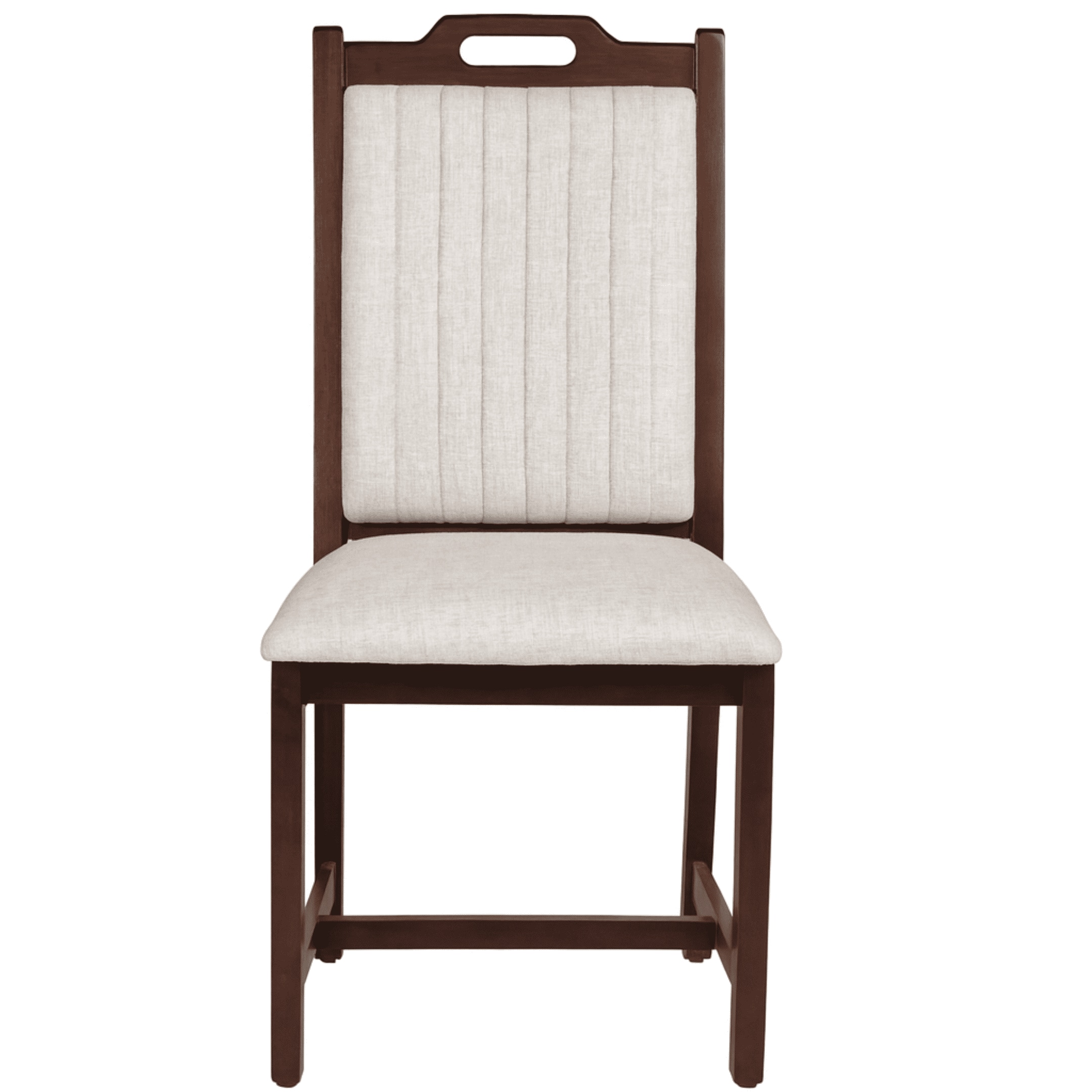 Globally Indian Compact Wooden 6 Seater Dining Table Set – Comfortable 6 Upholstered Seat and Back in Beige Sapphire