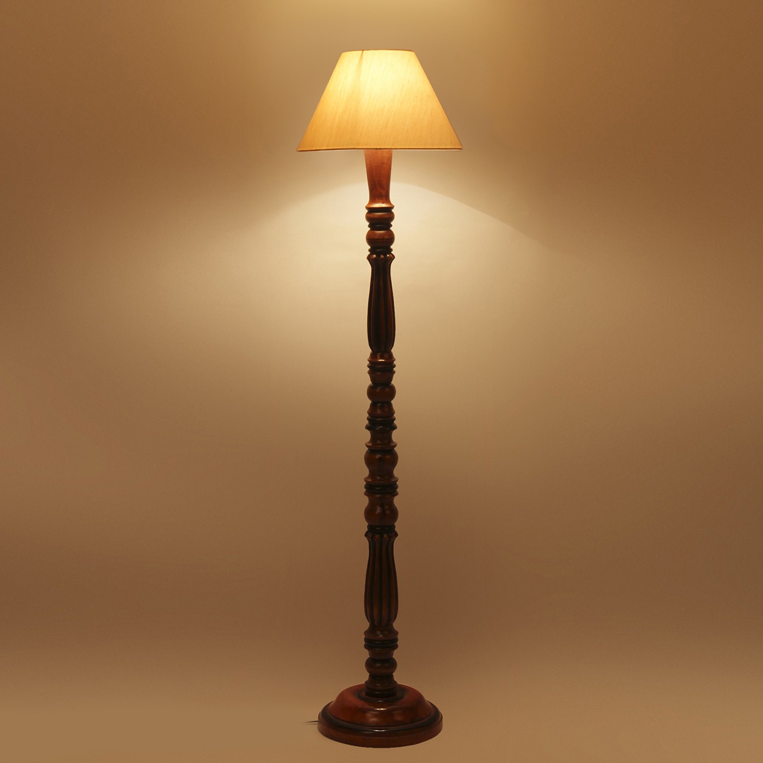 Devansh Wooden Floor Lamp