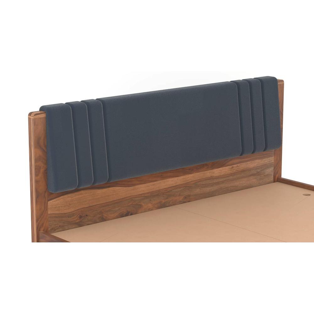 Nahiri Sheesham Wood King Size Bed In Teak Finish With Box Storage
