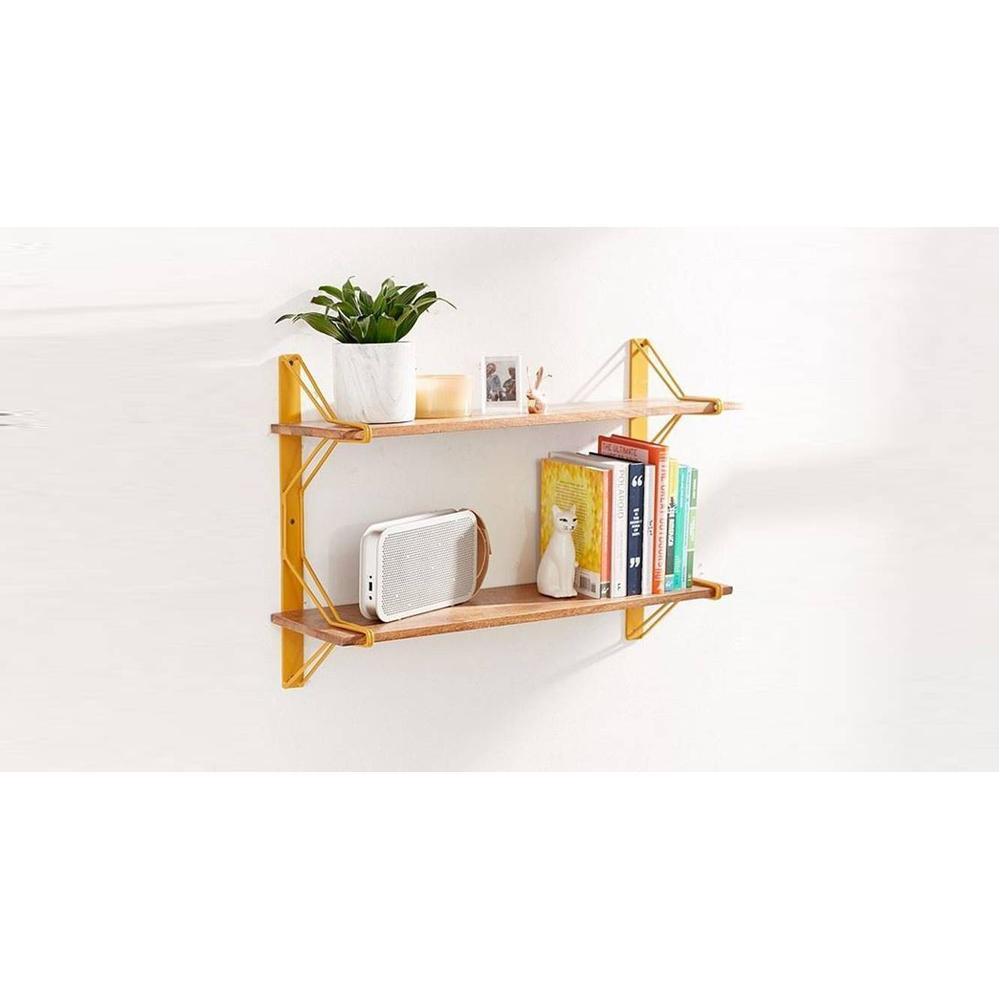 WOODENMOOD Rectangular Wall Rack