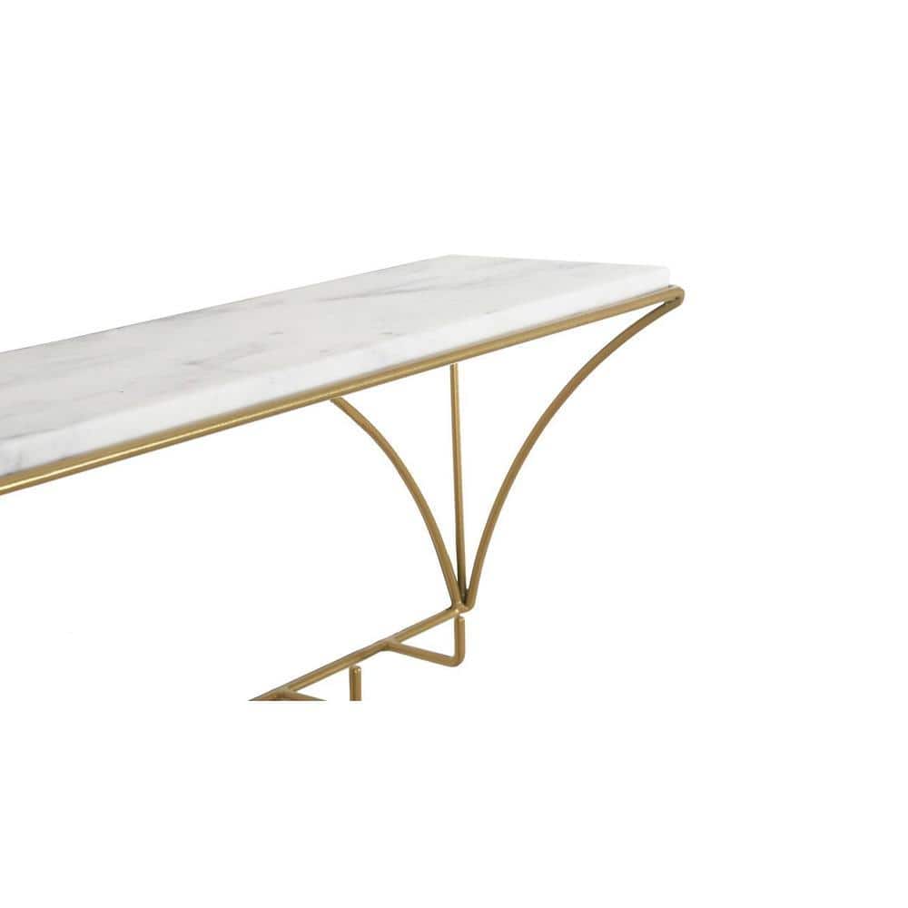 Claymint metal wall shelf