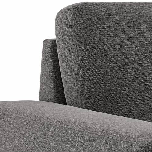 Leslie 2 Seater Fabric Sofa (Smoke Grey)