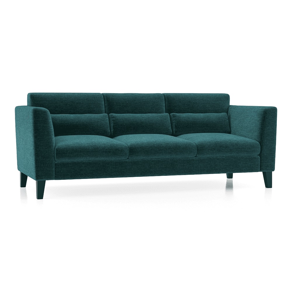 Lewis 3 Seater Fabric Sofa in Malibu Colour