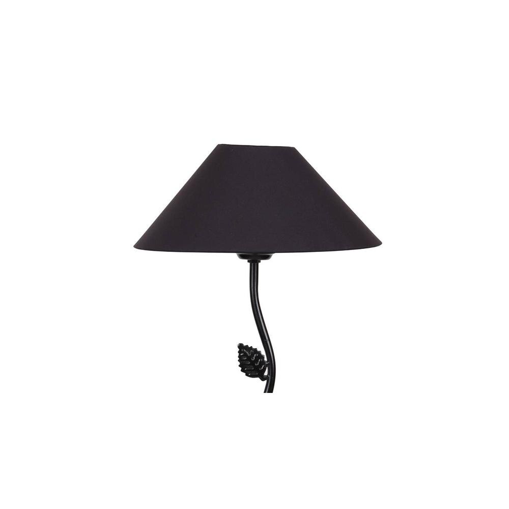 Brighley Black Cotton Shade Floor Lamp