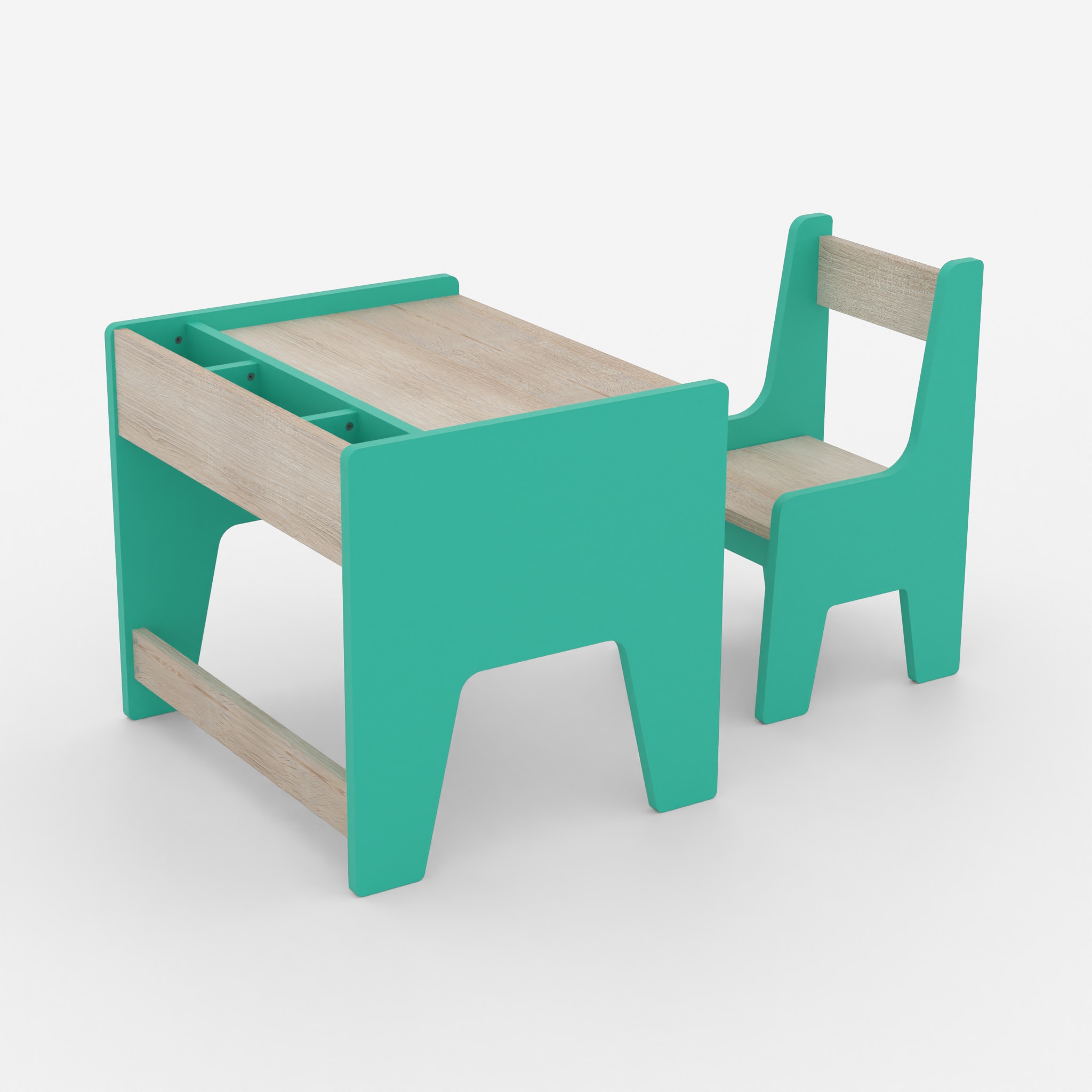 Topolino Toddler Activity Table & Chair in Teal