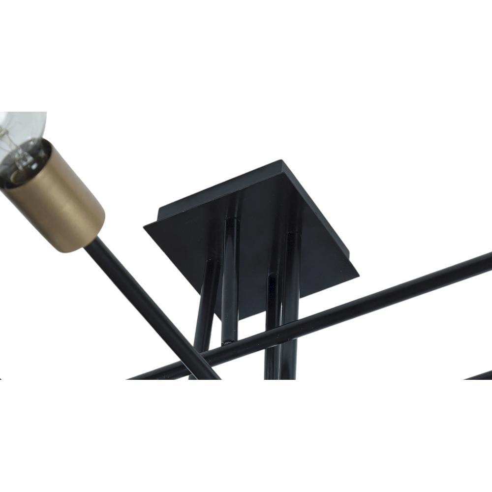 Eight Head Sputnik Black Mordern Chandelier