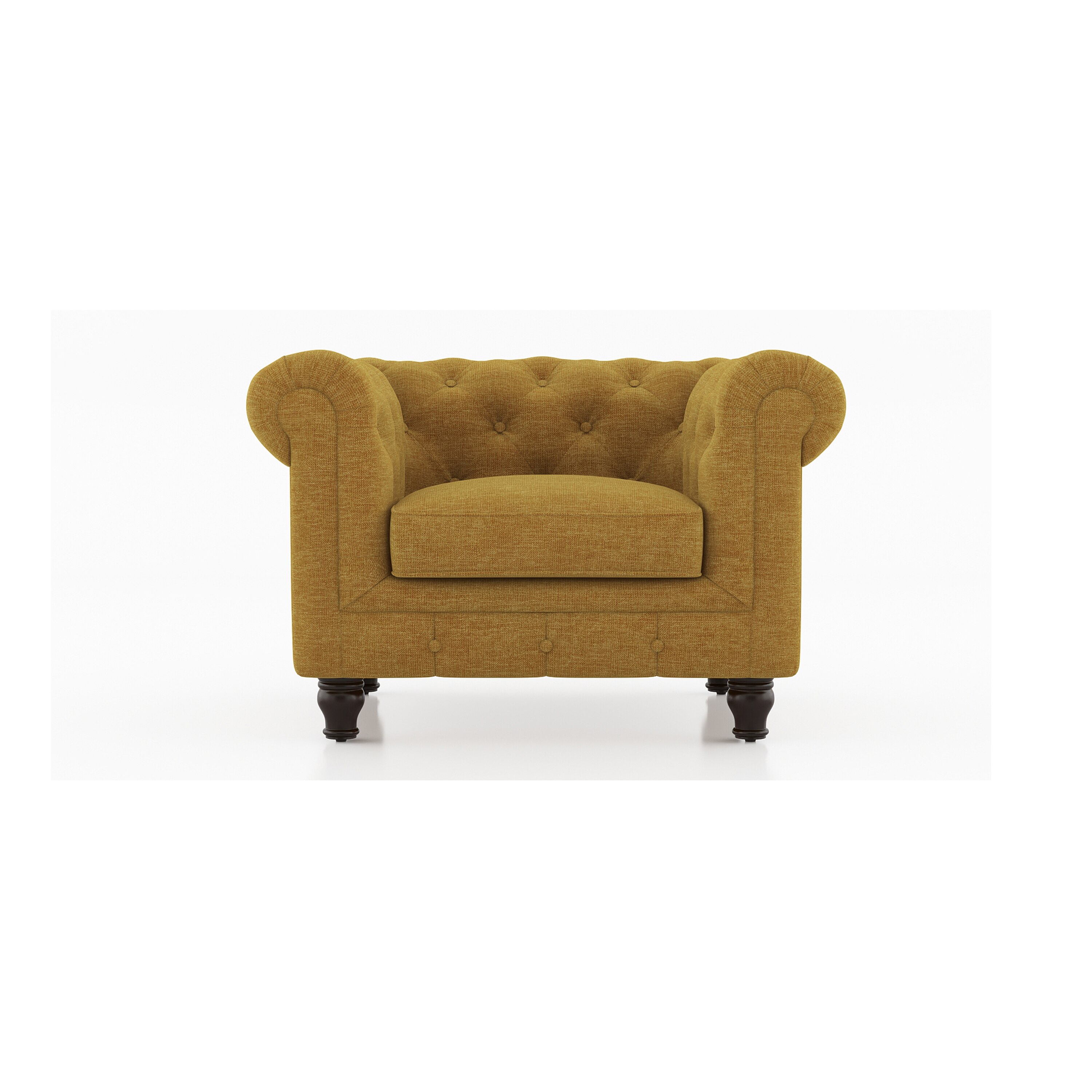 Winchester Essential 1 Seater Fabric Sofa In Ochre