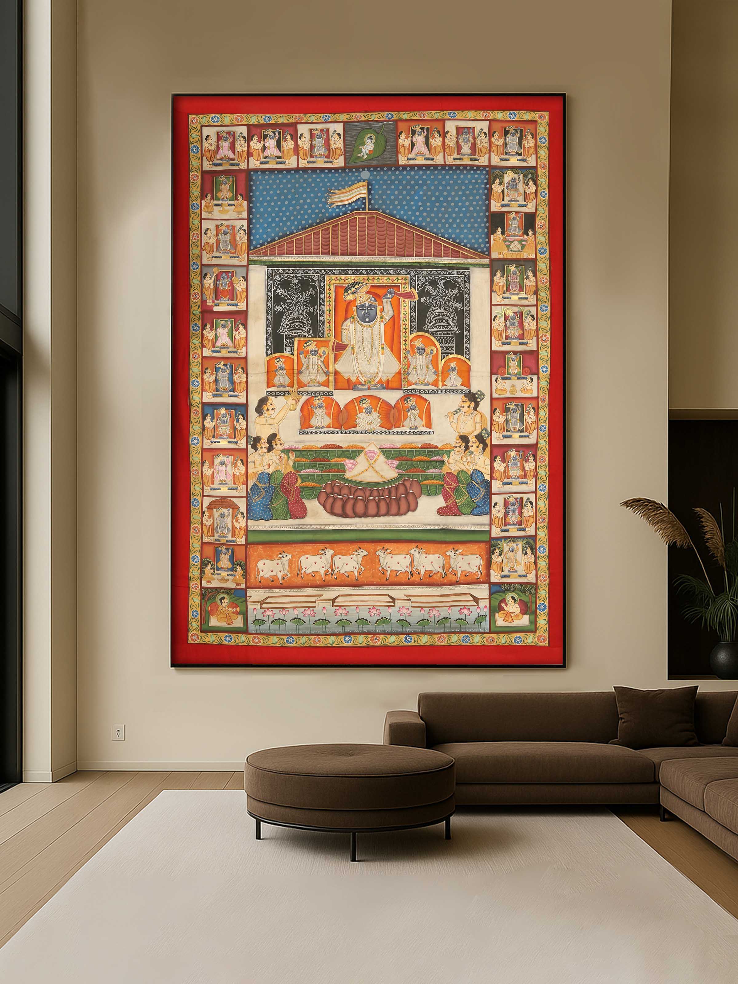 Annakut Darshan Pichwai Painting