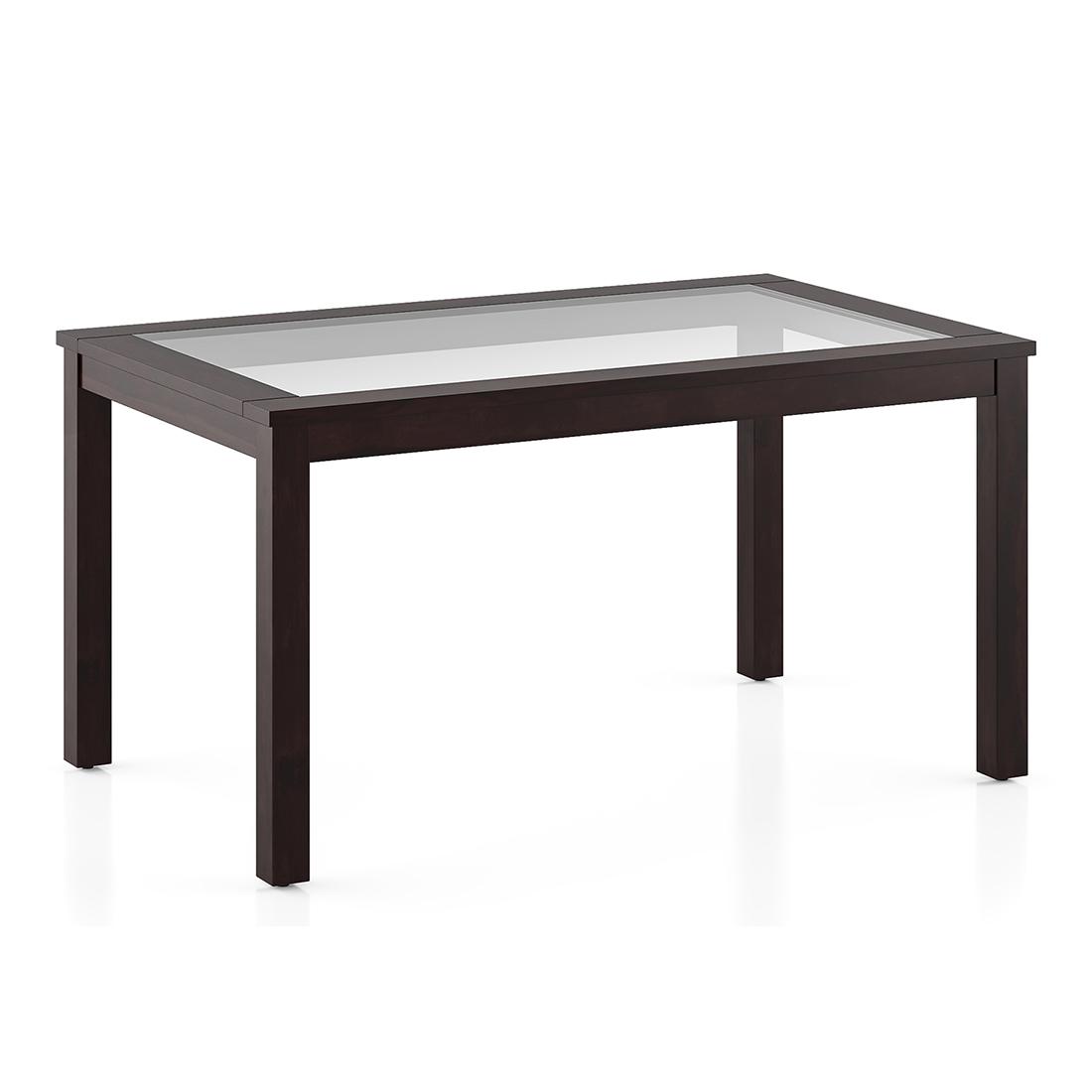 Floyd 6 Seater Dining Table Glass Top With Set Of 6 Zella Dining Chairs