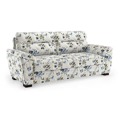 Adelaide Luxe 3 Seater Fabric Sofa in Adrian Velvet Colour