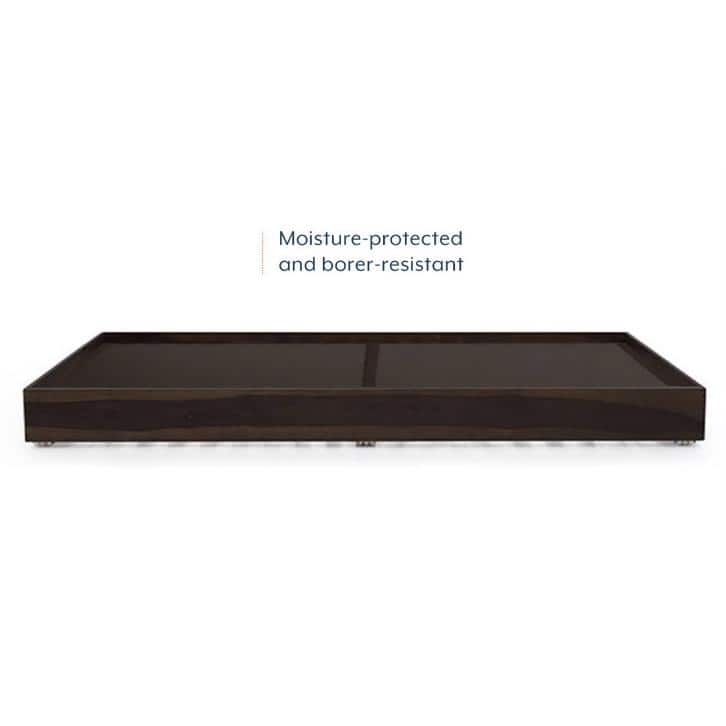 Merritt Solid Wood Single Size Bed In Mahogany Finish