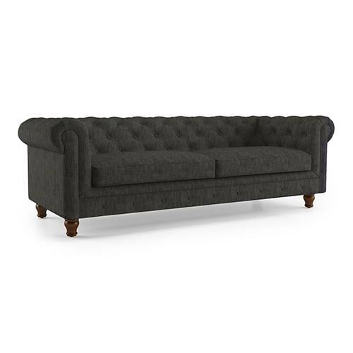Winchester Essential 3 Seater Fabric Sofa in Graphite Colour