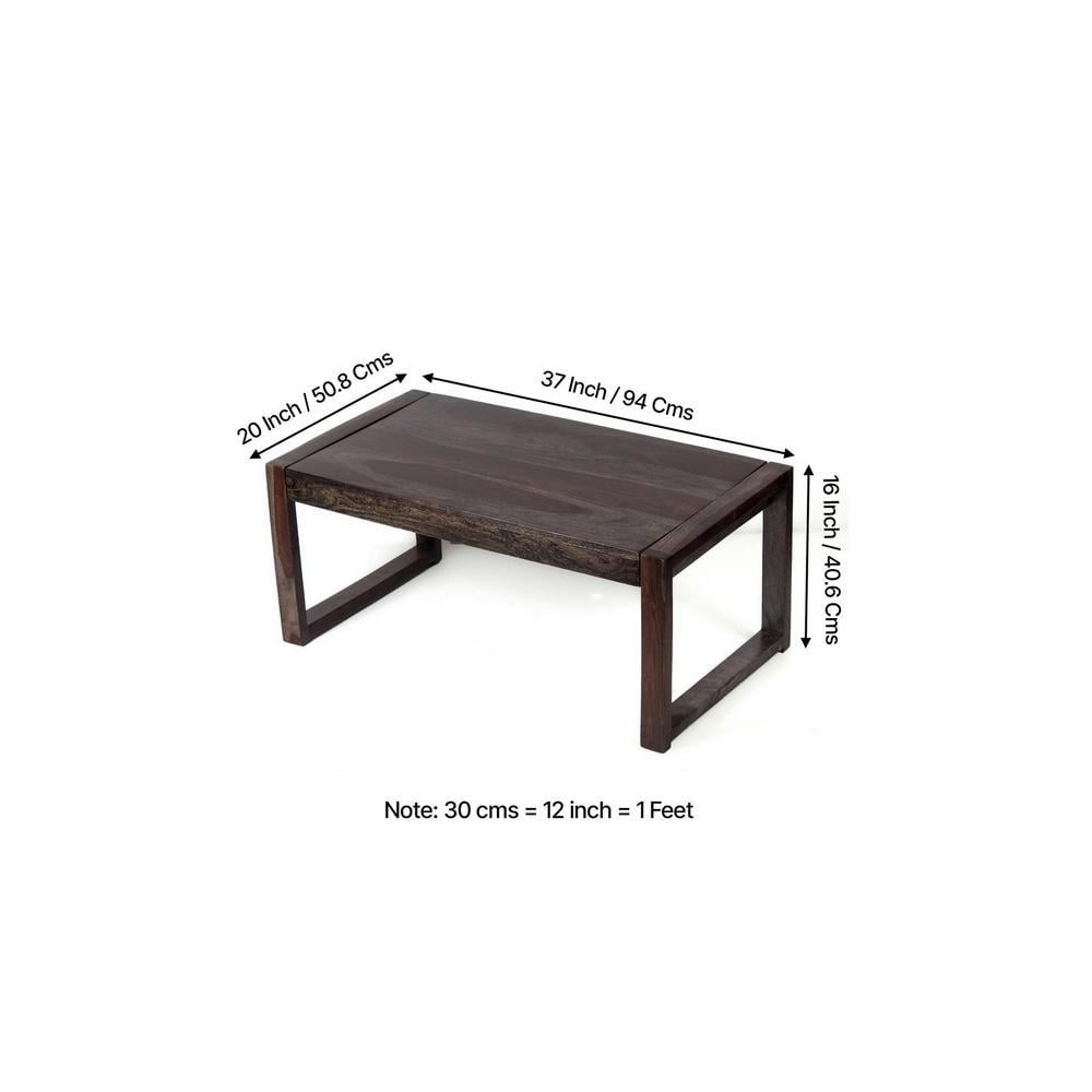 Hamstreet Sheesham Wood Coffee Table In Mahogany Finish