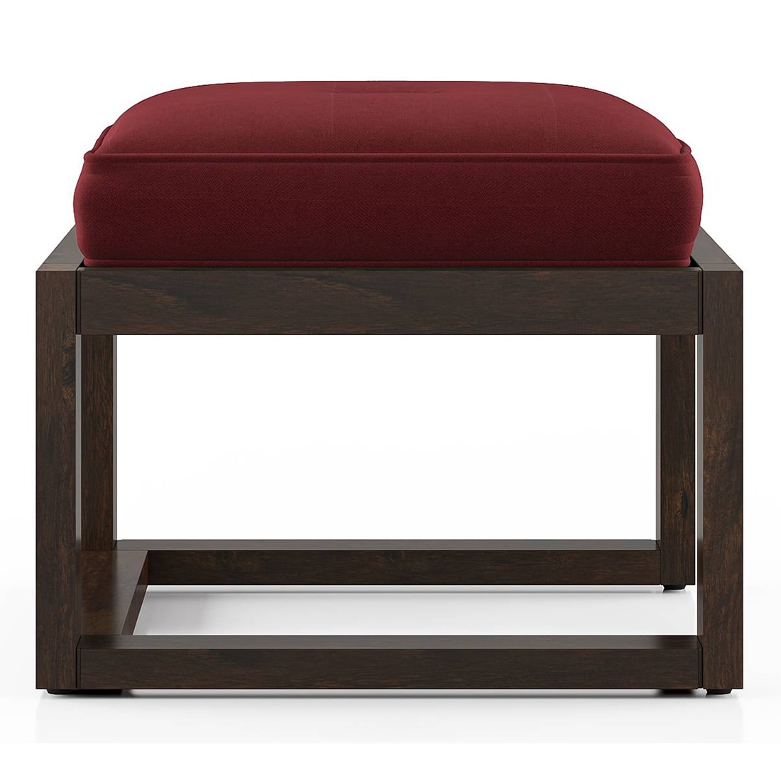 Avril Rectangular Solid Wood Coffee Table In Mango Walnut Finish and in Rococo Red Colour