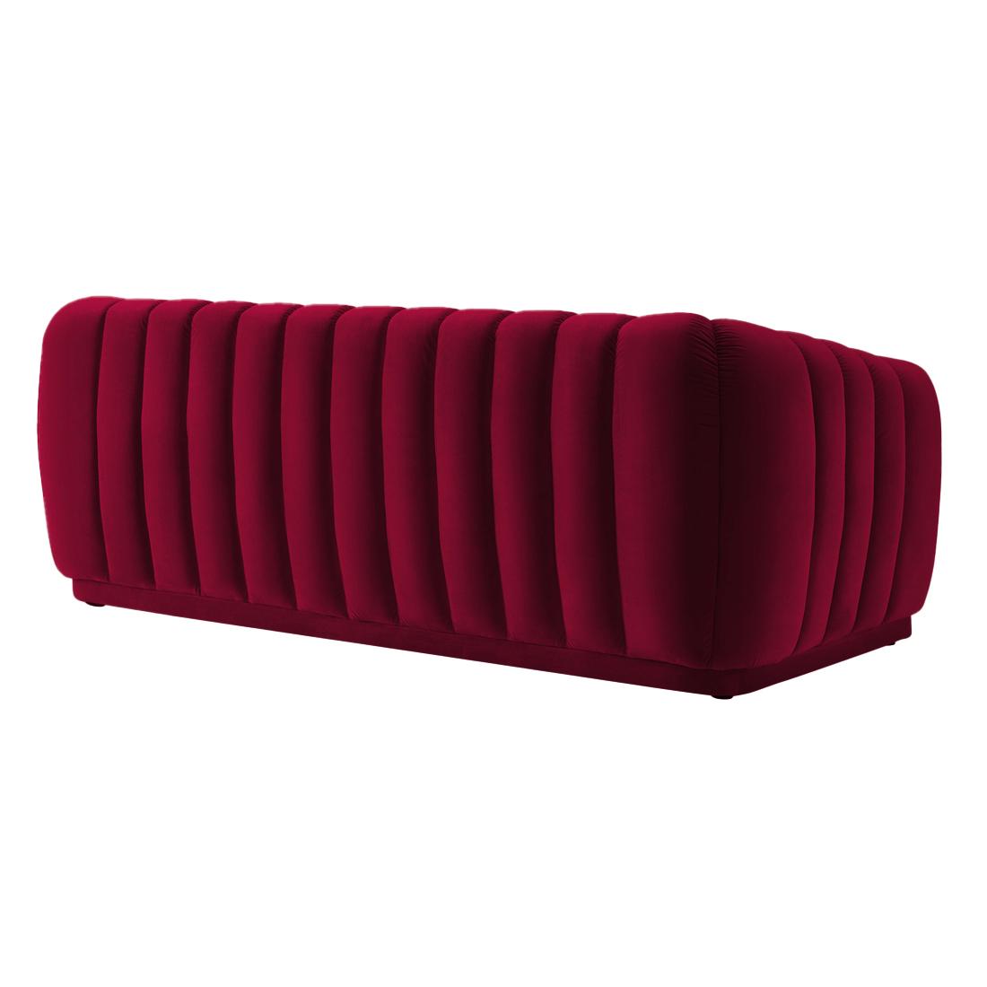 Rosa Fabric Sofa (Maroon)
