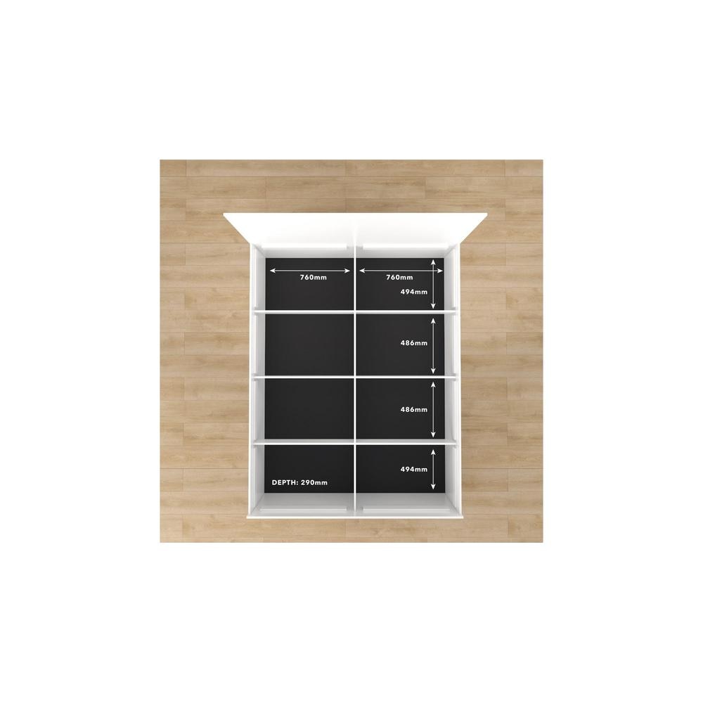 Mudra Engineered Wood Queen Size Bed In White Finish