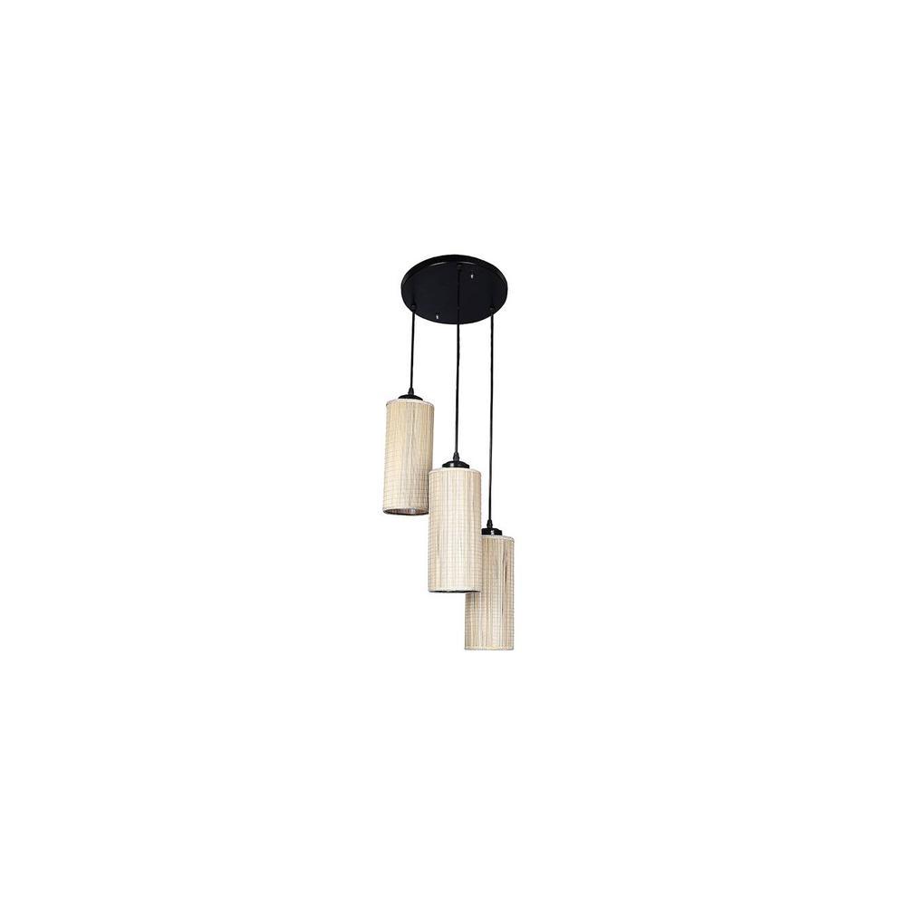 Dax Beige Bamboo Cluster Hanging Light