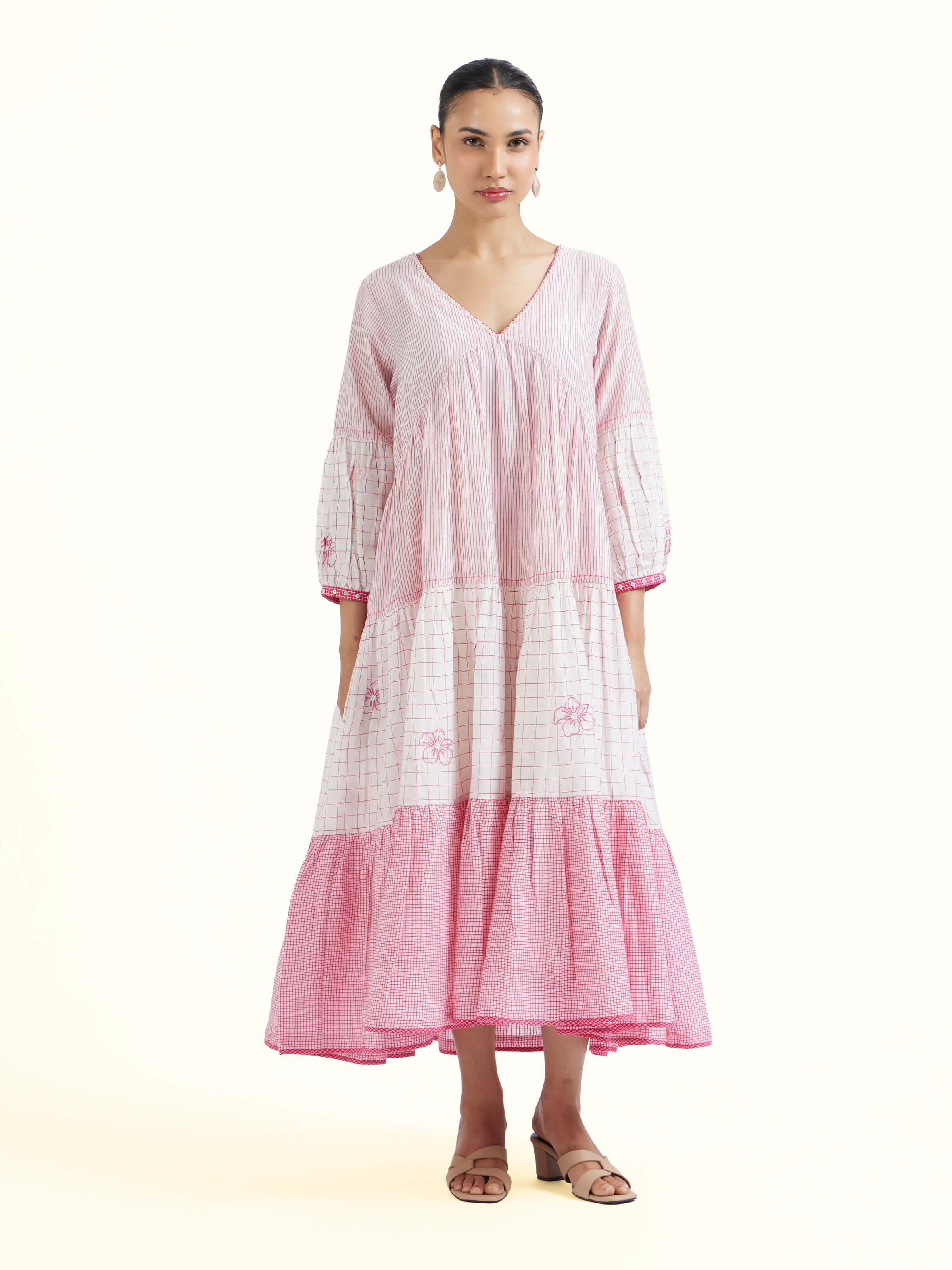 Off white Bengal Handloom Dress