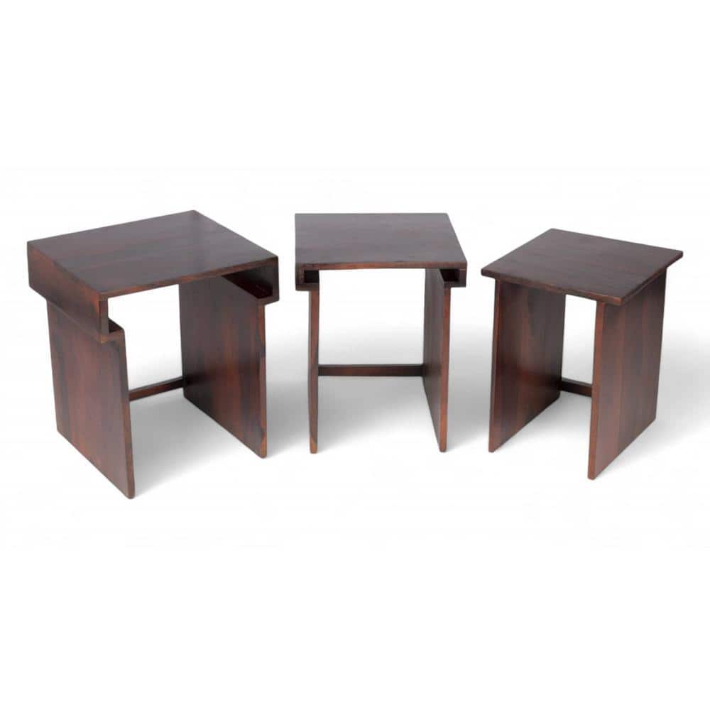 Oaksour Nested Stool Set of 3