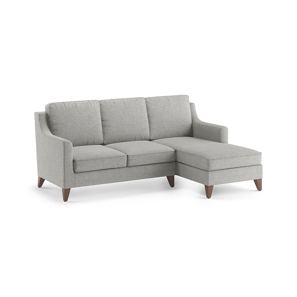 Abbey Sectional Sofa (Colour : Vapour Grey, Cushion : Soft, Seater : Right Aligned 2 Seater + Right Aligned Chaise)
