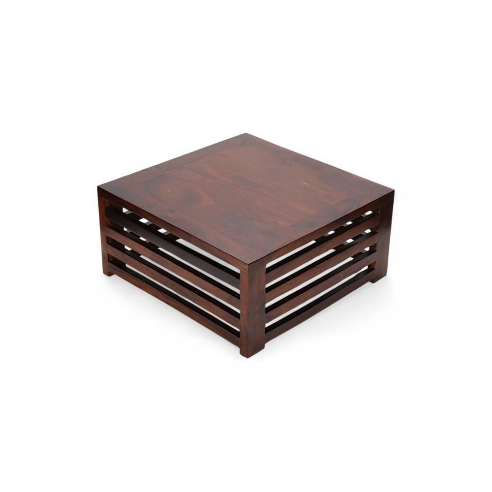 Kingsville Sheesham Wood Coffee Table In Dark Walnut Finish