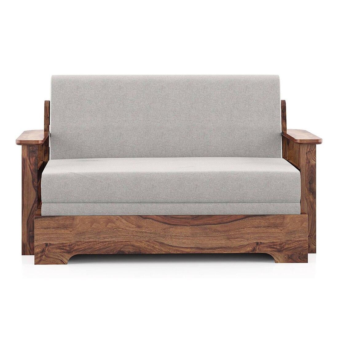 Mahim Compact 3 Seater Sofa cum Bed in Vapour Gery Colour With Storage