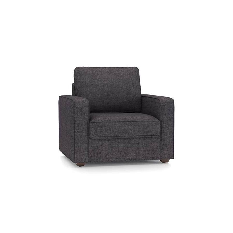 Apollo Sofa Set (Colour : Steel Grey, Cushion : Soft, Back Type : Regular, Seater : 2+1+1)