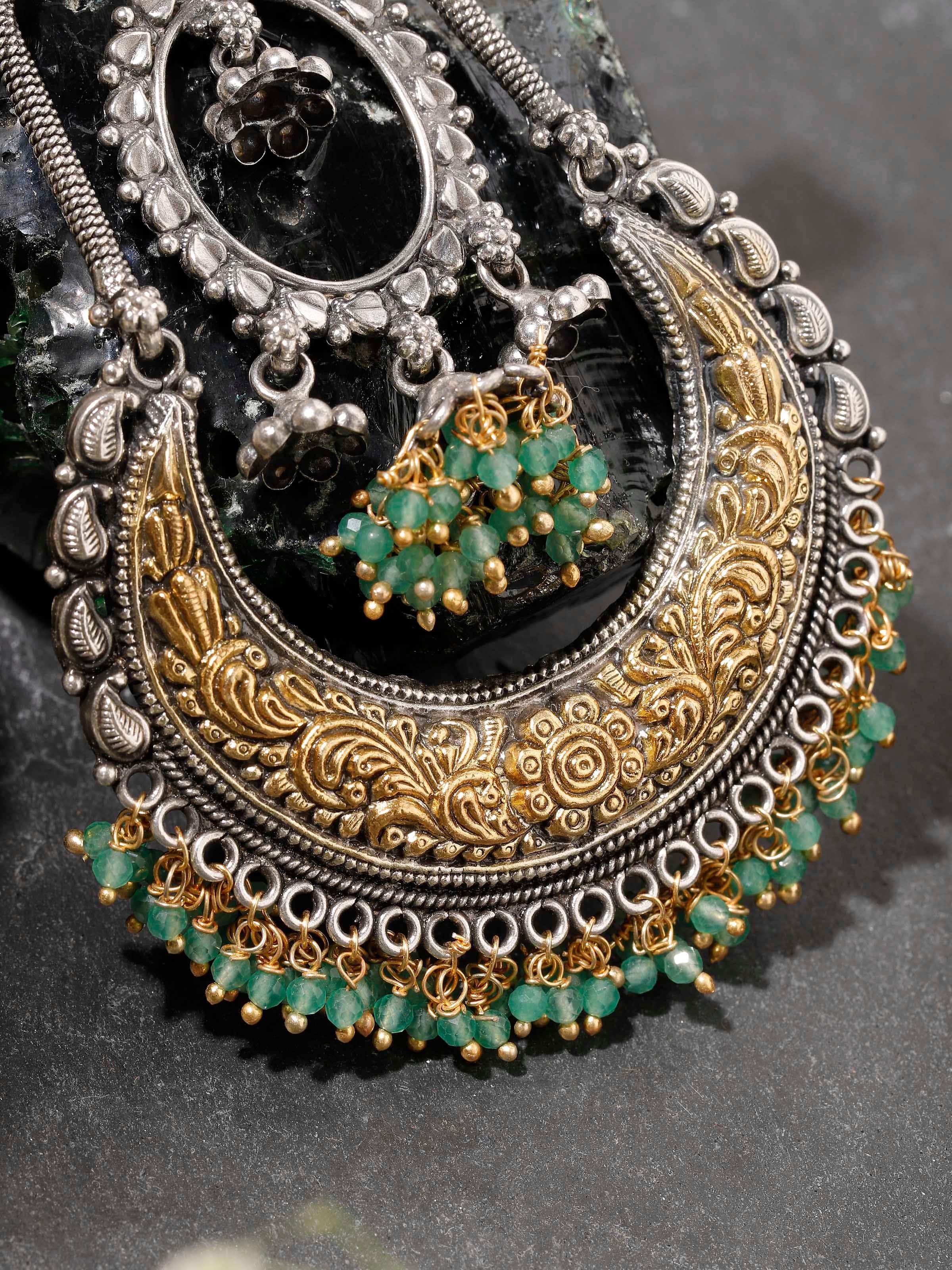 Side view capturing the depth and shape of the chandbalis